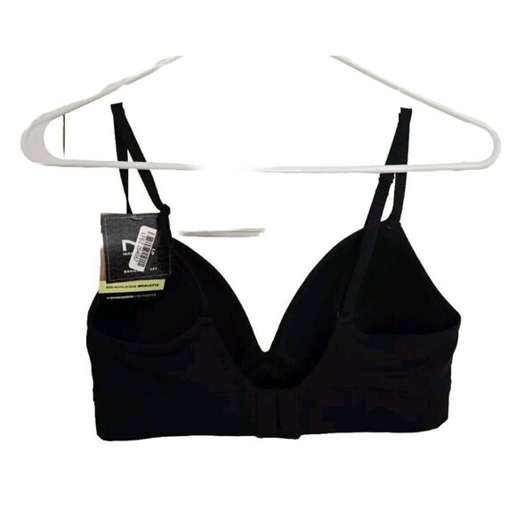 Maidenform Bralette Comfort Seamless Womens Black Smooth Wireless Bra Small S - Picture 2 of 5